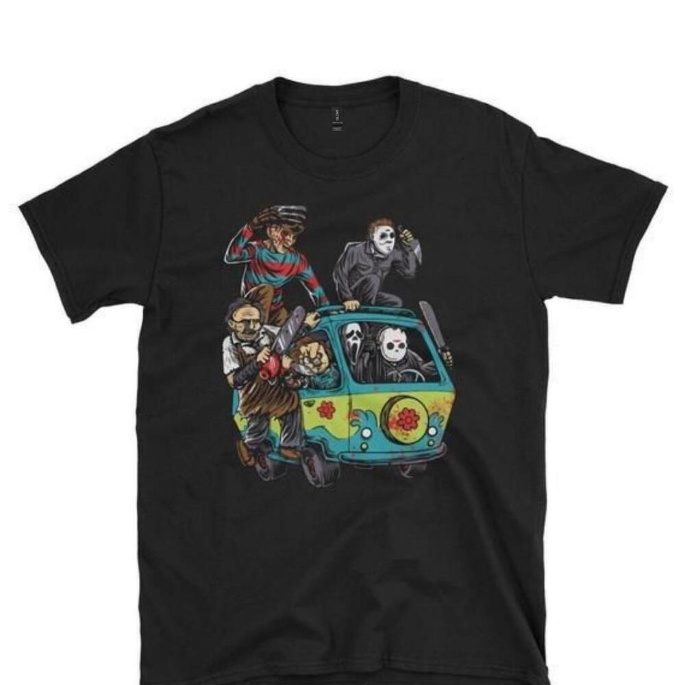 Horror Movie Scooby Doo T Shirt A Fun Retro Design Featuring Iconic Characters